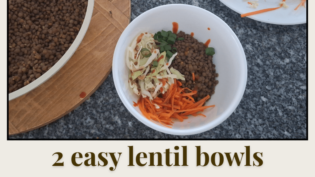 2 Easy Lentil Recipes for Meal Prep (Southwest + Asian-Inspired&nbsp;Bowls)