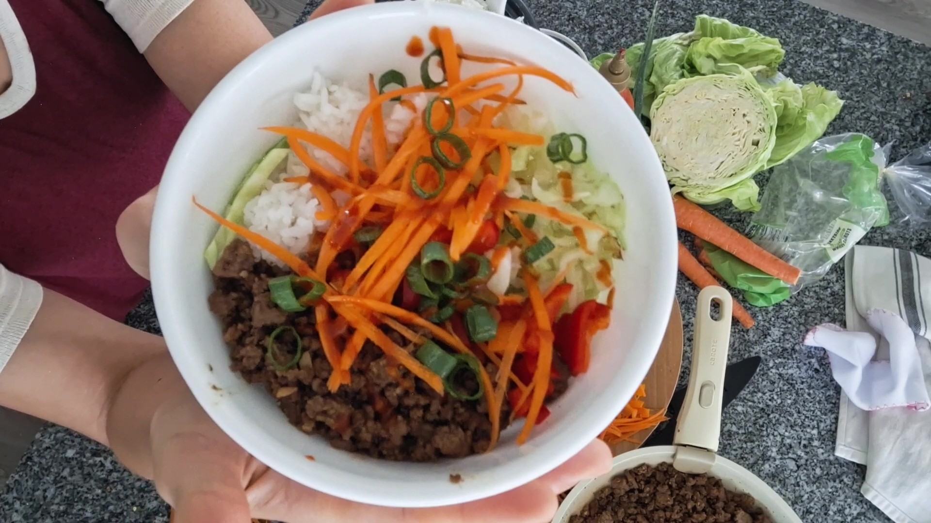 Korean Beef Rice Bowls (easy ground beef dinner)